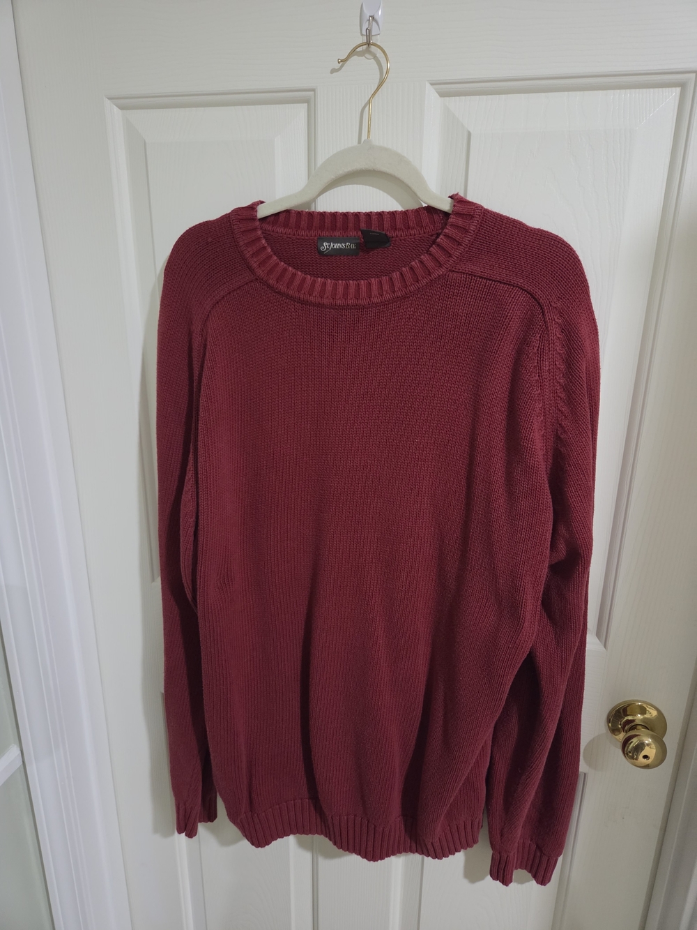 St. John's Bay Men's Crewneck Sweater - Wine